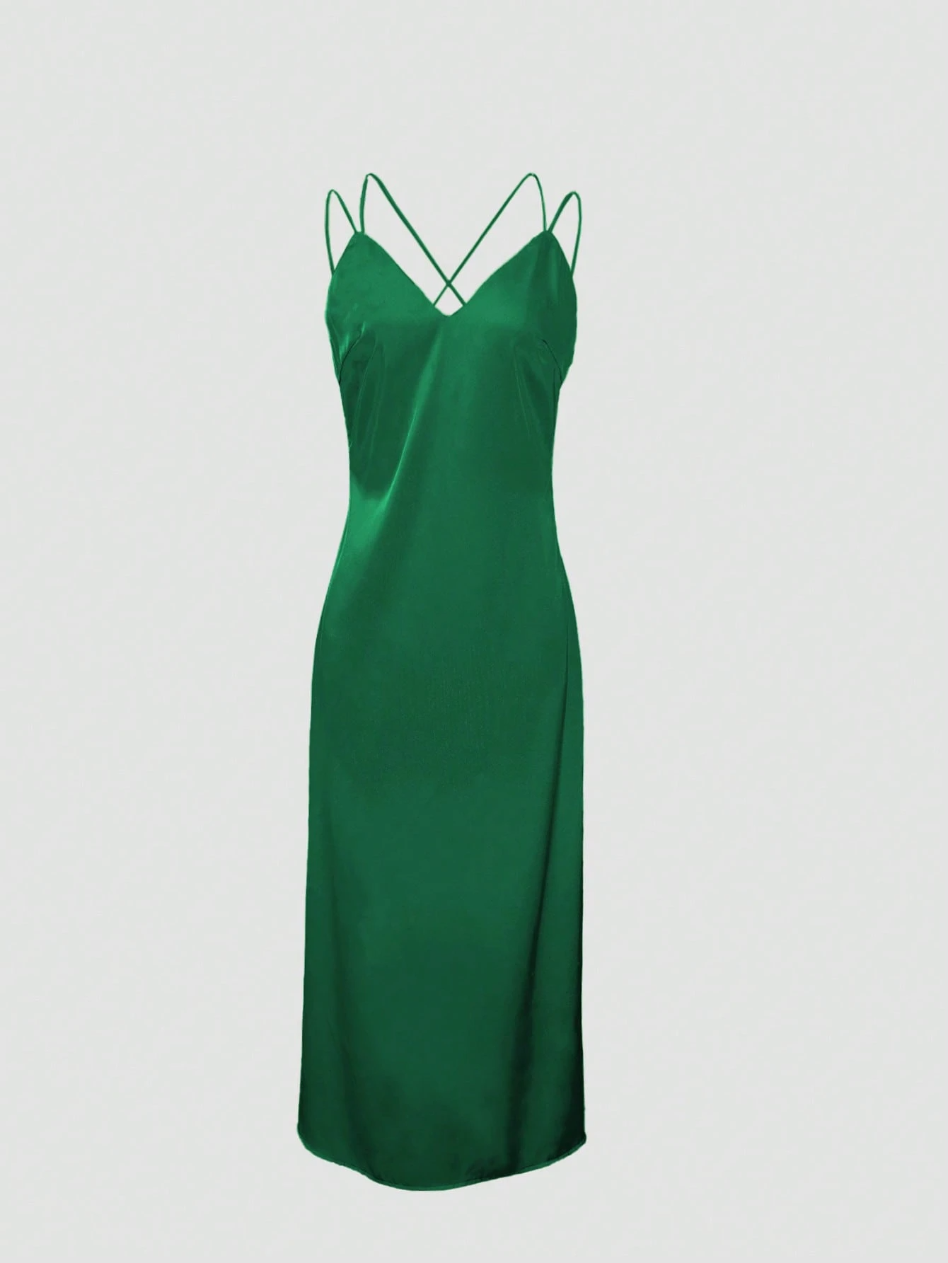 Vestido largo satinado