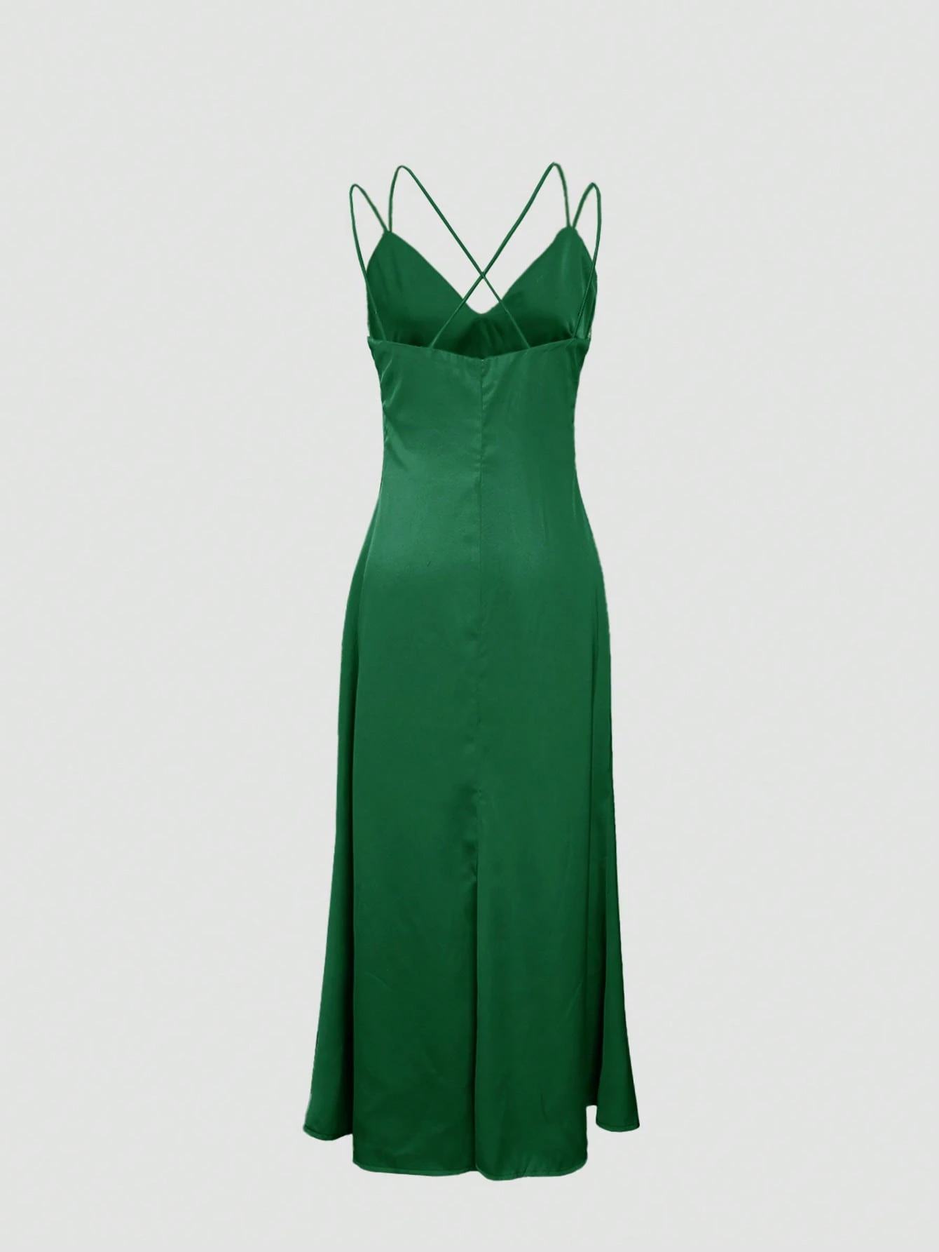 Vestido largo satinado