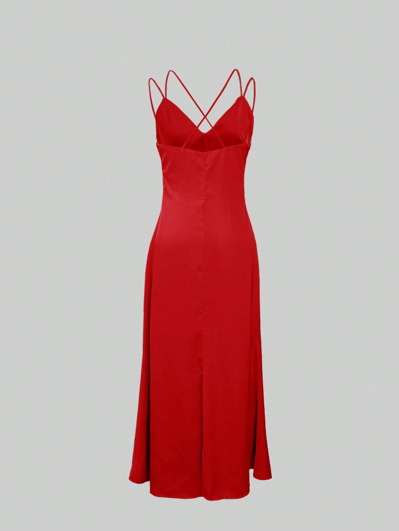 Vestido largo satinado