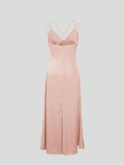 Vestido largo satinado